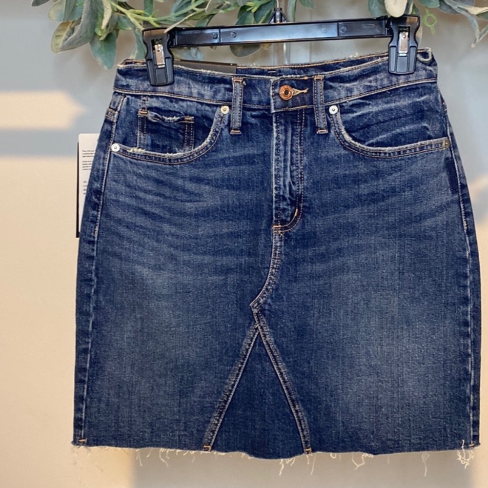 Silver Jeans Blue Pencil Skirt Knee-Length Work